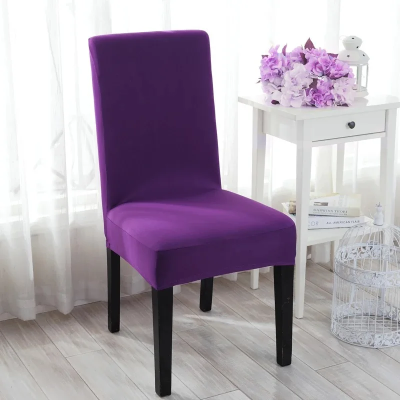 

Removable Slipcover Anti-dirty Seat Chair Cover Spandex Kitchen Cover for Banquet Wedding Dinner Restaurant housse de chaise 1PC