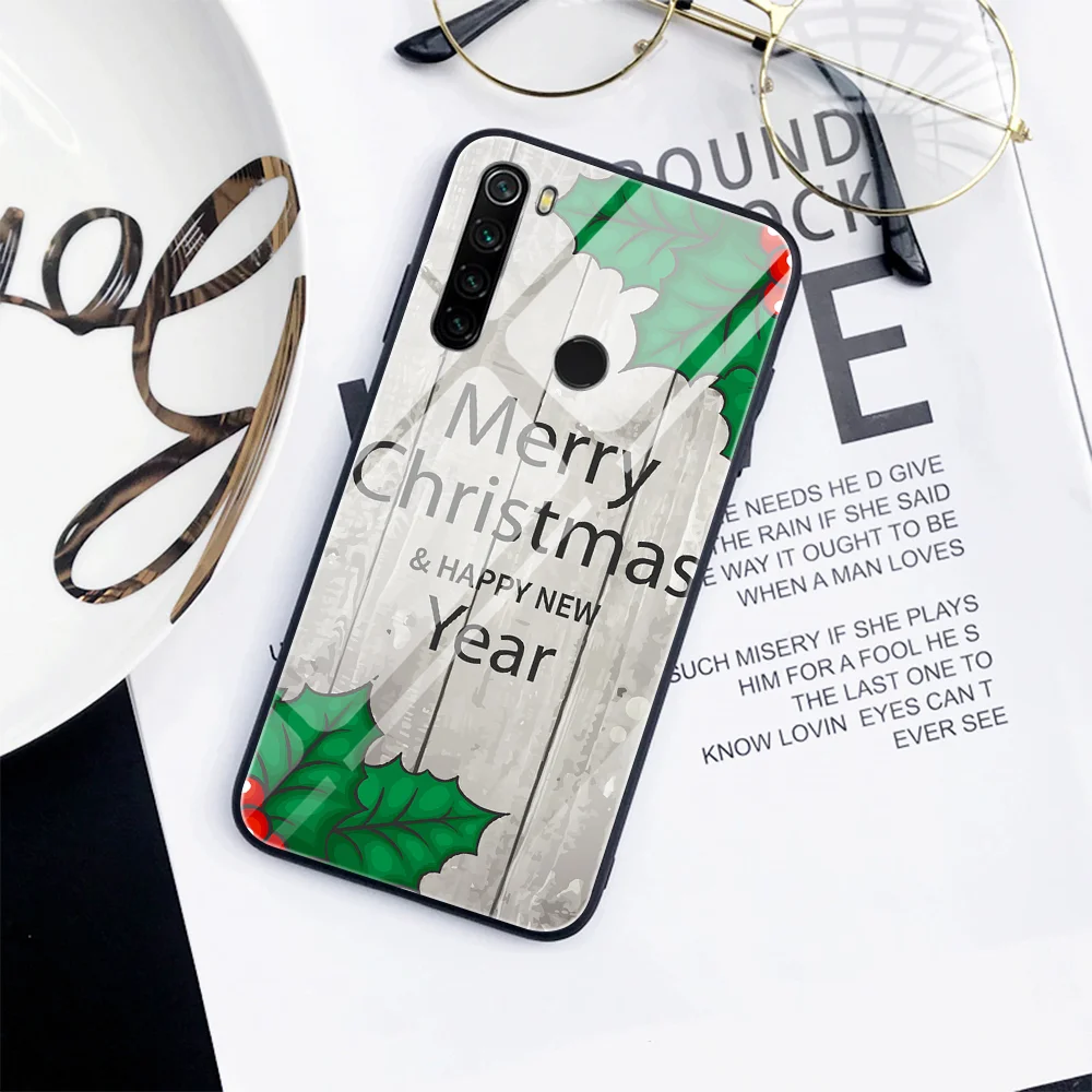 

Christmas tree Case for Xiaomi Redmi Note 8 9 7 8A 8T K20 6 Pro Mi 9 9T 10 8 Pro SE A3 A2 Lite F1 Glass Phone Cases Cover Funda