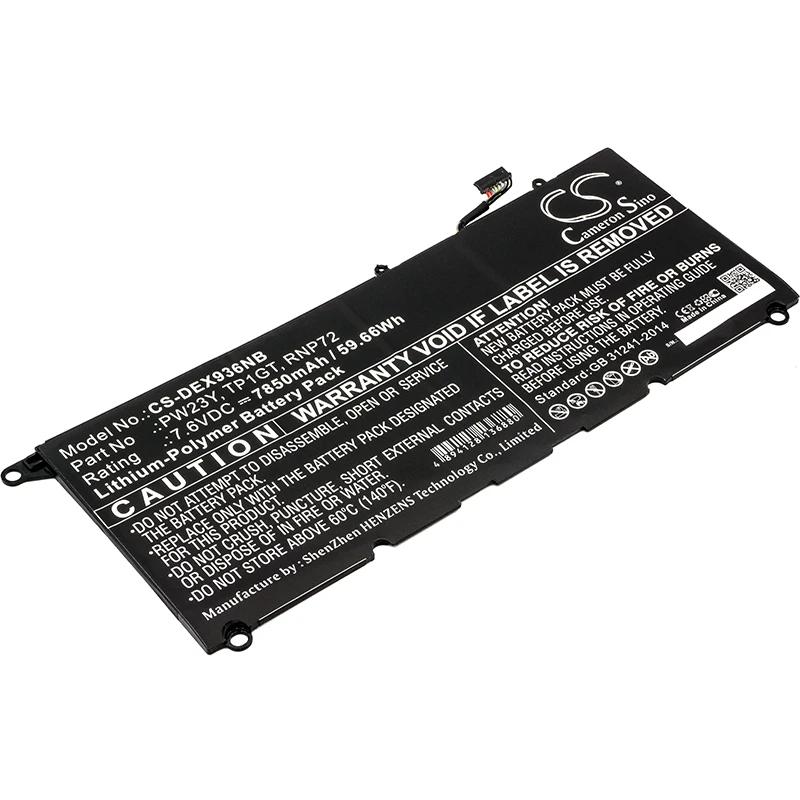 

Обновленный аккумулятор Cameron Sino для DELL XPS 13 9360,XPS 13 9360-D1605G