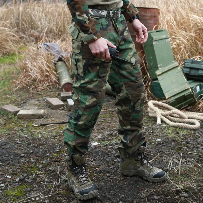 Брюки ESDY мужские камуфляжные уличные штаны в стиле милитари одежда для