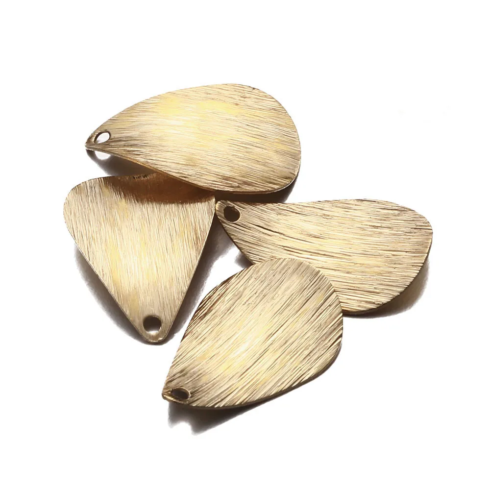 

50PCS/lot Brass tree pattern Charms Copper Water Drop Shape Charms DIY Necklace Bracelet Pendants Jewelry Accessories