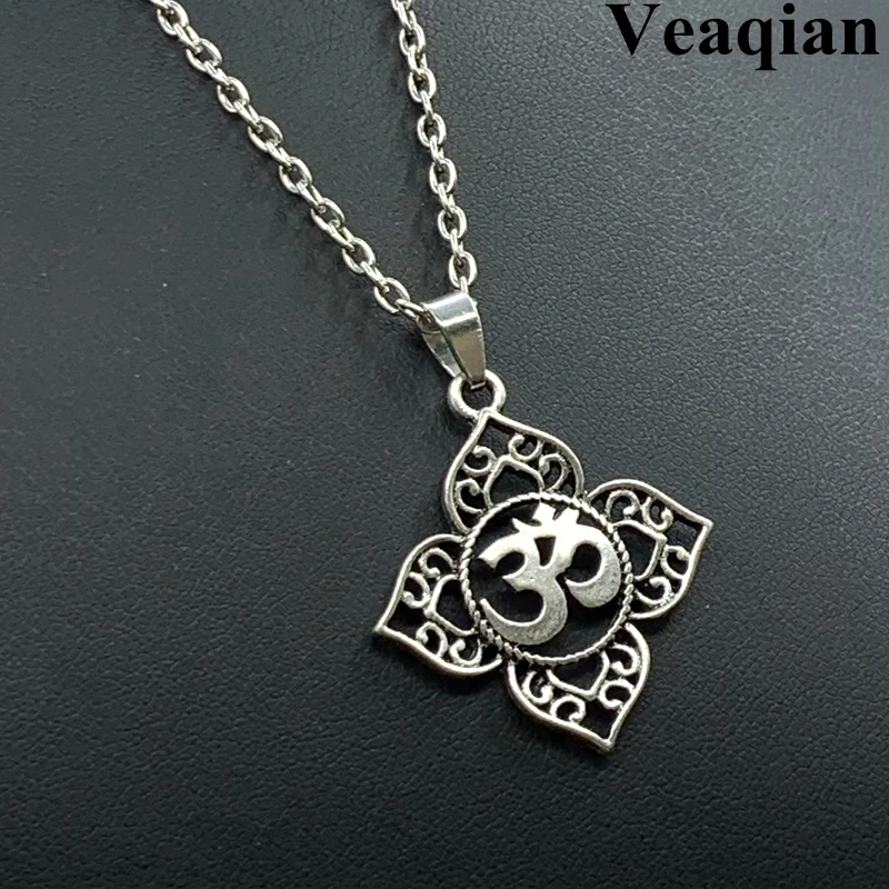 1 шт серебро/Ом индийский буддизм АУМ ом ожерелье для йоги дамы памятный подарок