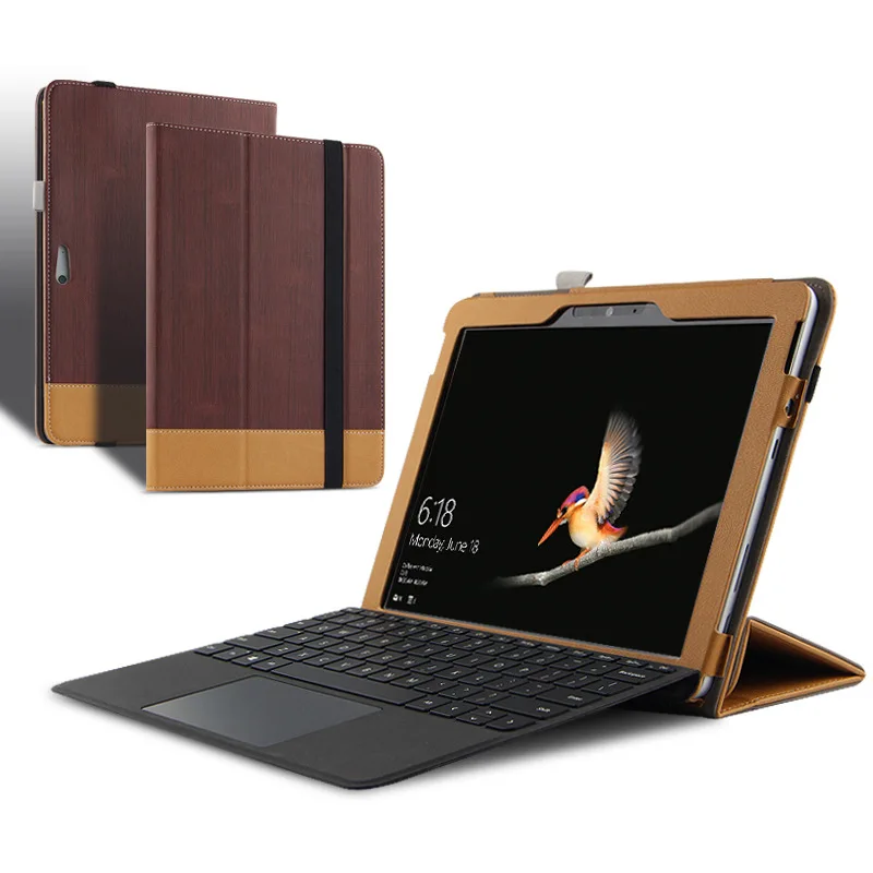 Деловой чехол подставка для 10 дюймов ноутбука Microsoft Surface Go защитный клавиатуры и