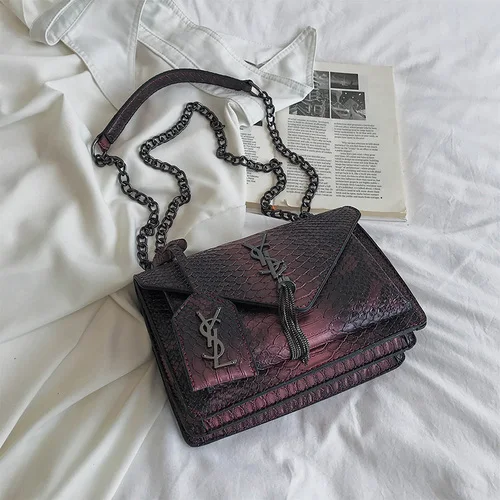 

New Women's Bag Chain Handbag Fashion Trend Shoulder Bag Tassel Over-the-Shoulder Bag Purses and Handbags