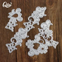 flowers and butterfly qitai 3pcs metal cutting dies diy scrapbooking photo album die cutters wedding home decoration md117b