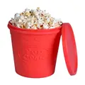 2020 New Popcorn Microwave Silicone Foldable Red High Quality Kitchen Easy Tools DIY Popcorn Bucket Bowl Maker With Lid bowls - фото