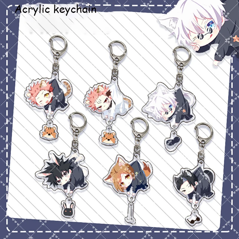 

Key Chain Anime Pendant Acrylic Keychain Knotweed Wujou Character Pendant Keyring