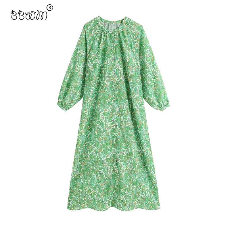 2020 женское модное шикарное длинное платье рубашка с принтом на пуговицах