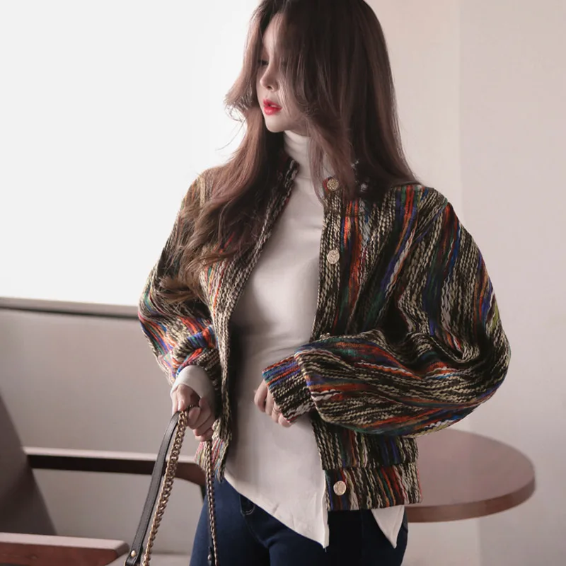 fashion Runway Designer Cashmere Women Jacket Coat 2019 Spring Single Breasted Long Sleeve Stand Casual Slim Outerwear | Женская одежда