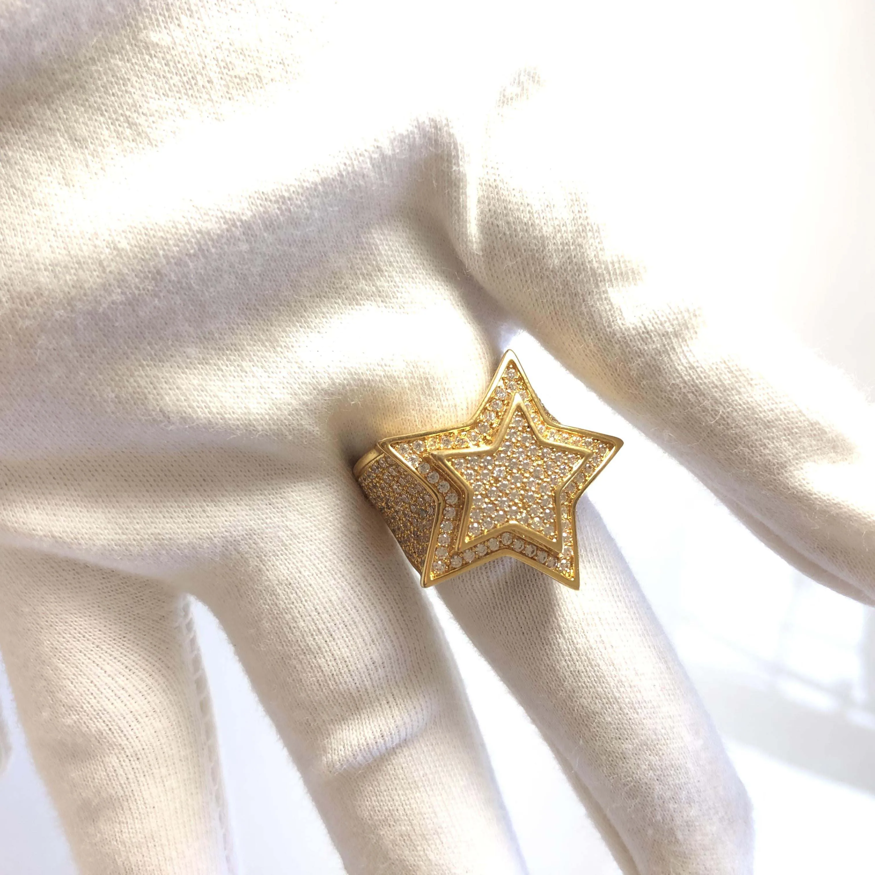 Iced out кольцо со звездами для мужчин ювелирные изделия Хип хоп подарка|Кольца| |