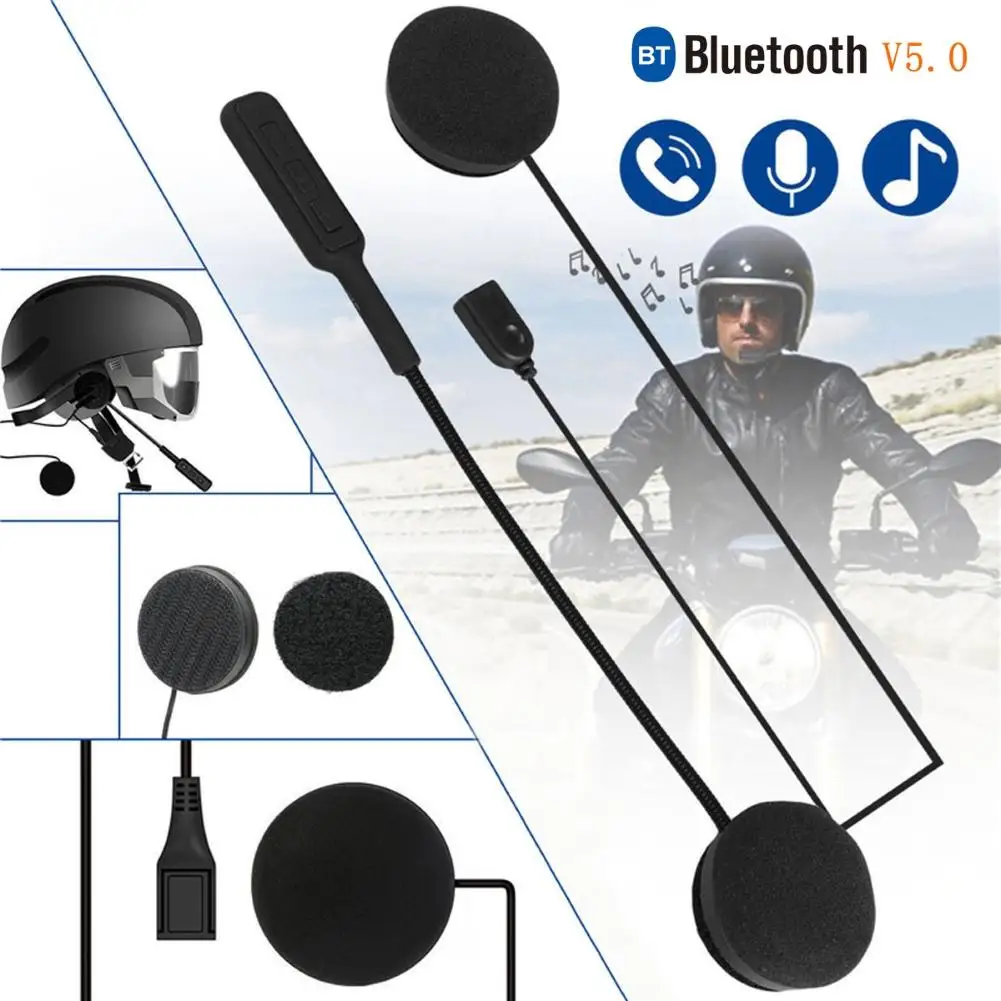 

Motorcycle Helmet EDR Bluetooth 5.0 Headphones For Motorcycle Helmet Riding Intercom Hands Free Headphone Speakers