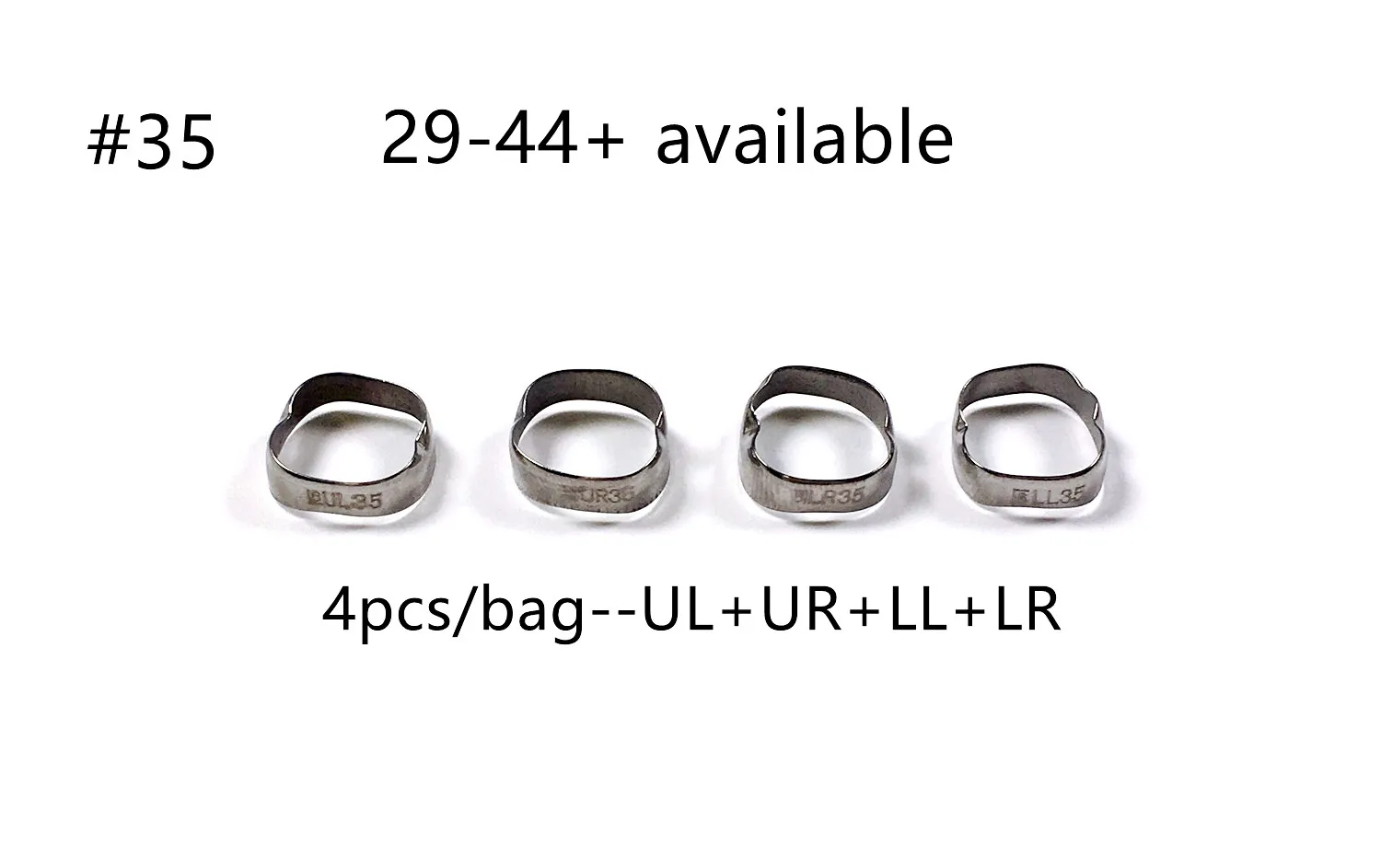 

Ортодонтические ленты из нержавеющей стали, 2-50 пакетов