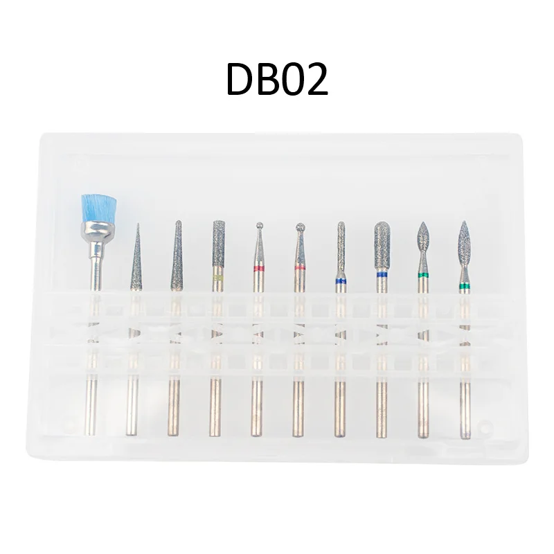 Набор фрез для маникюра набор из 10 твердосплавных насадок электрической