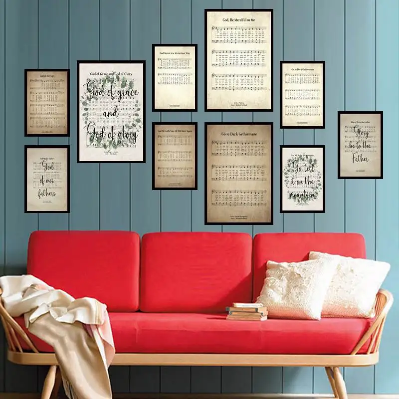 

Glory Be To The Father Canvas Wall Art for Bedroom Home Decorations