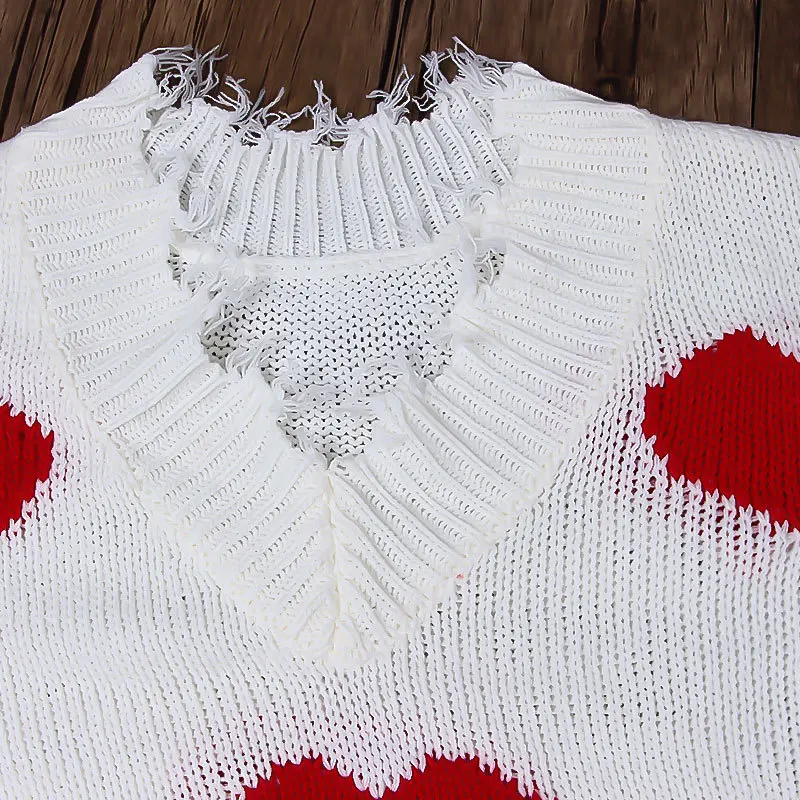 

Womens Sweaters Winter Woman V-neck Long Sleeve Pullover Tops European Style Sweet-heart Sweater