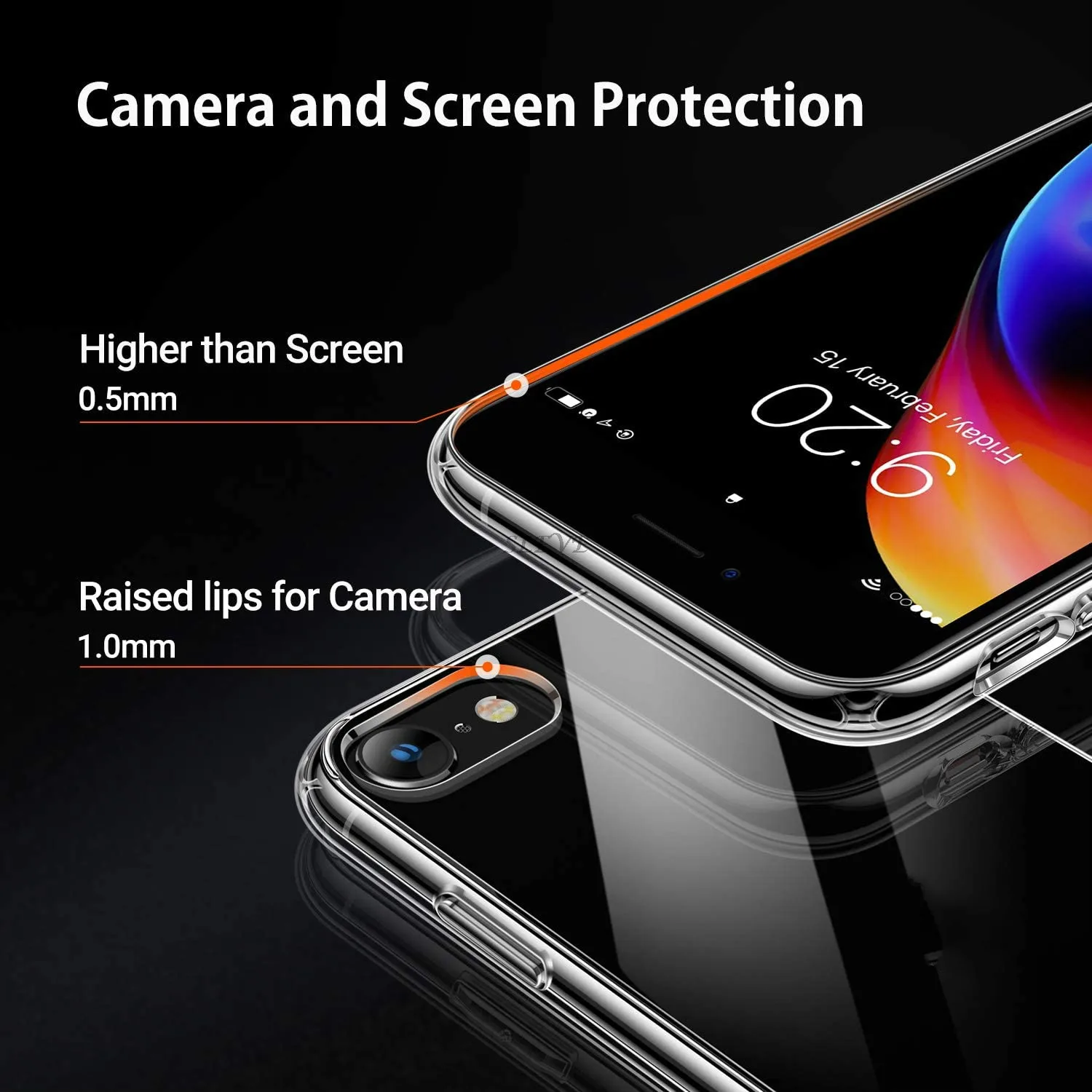 

for Apple IPhone SE 2020 4.7 Inch Silicone Soft Back Case Super Clear Phone Case for IPhone SE 2020 Case Cover