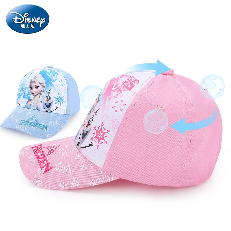 Disney Frozen 2 шляпа Принцесса Анна шапка Эльзы для маленьких детей шапки уличная одежда хлопок Регулируемая дышащая шапочка для маленьких девочек