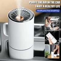 car air purifier usb powered negative ion car air freshener with led deodorizer humidifier interior odor remover car home use