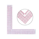 1 шт. L-образные принадлежности для рисования, линейка для квилтинга, прямоугольный, многофункциональный, шитье, инструмент для лоскутного шитья, для резки одежды, ремесло, линейка