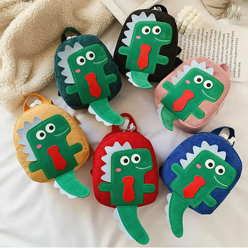 6 цветов милый рюкзак с динозавром для маленьких мальчиков и девочек сумка через