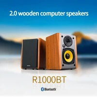 wireless bluetooth 2 0 channel active speaker wooden computer speaker with subwoofer