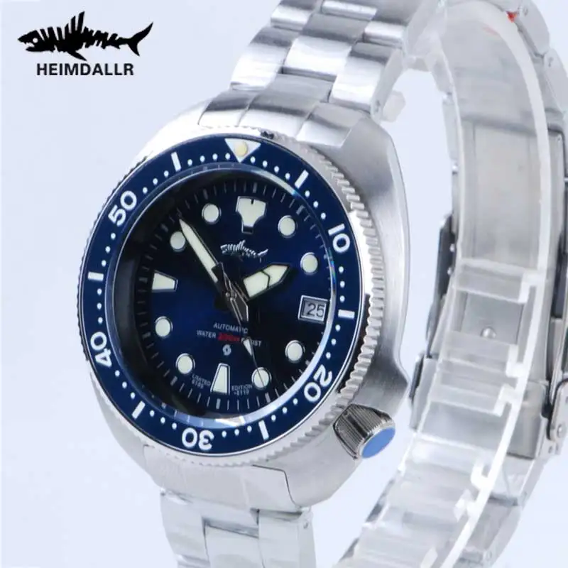 

HEIMDALLR Mens Vintage Dive Watch Sapphire Crystal Ceramic bezel NH35A Automatic Watches 200M Waterproof Mechanical Diver Watch