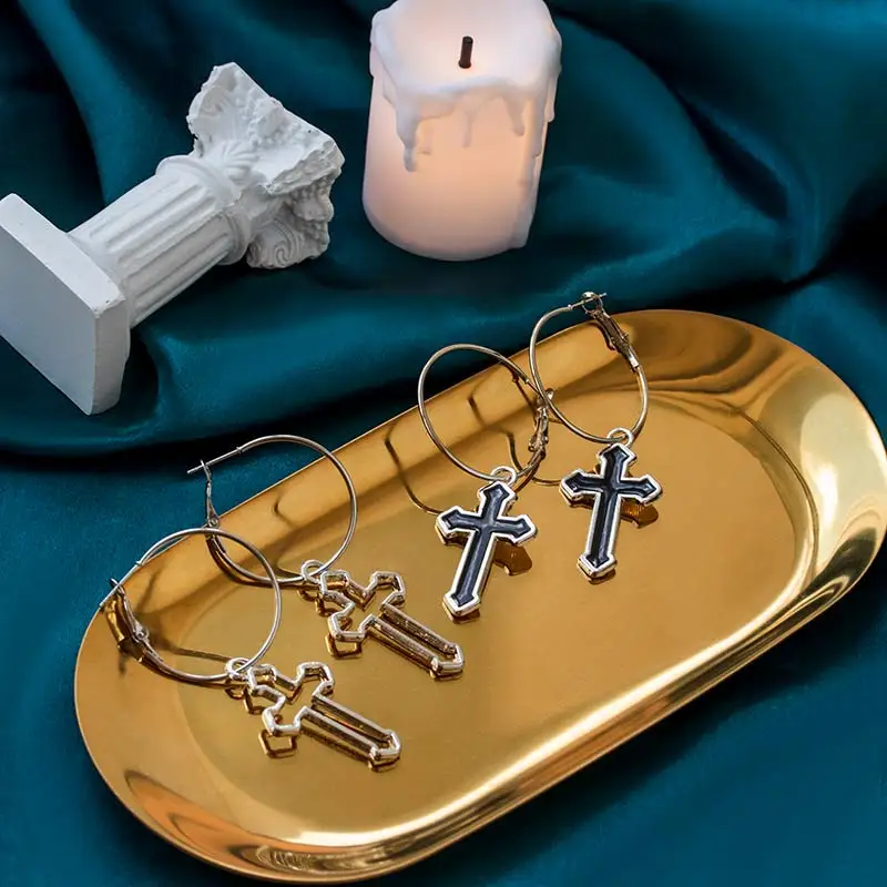 Новые корейские массивные крошечные серьги кольца BICUX для женщин черные