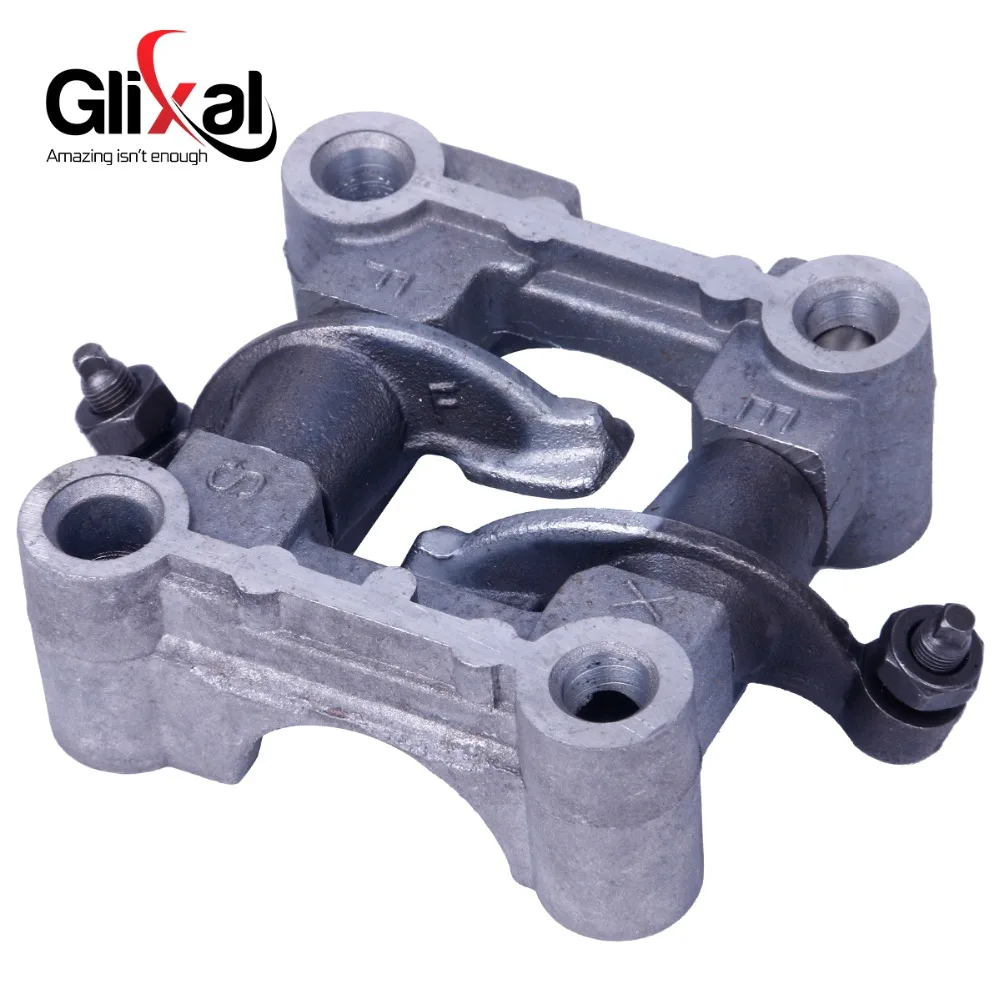 

Glixal GY6 49cc 50cc Scooter Moped ATV Cam shaft Holder bracket rocker Arm assy for 139QMB 139QMA Engine (64mm & 69mm Valve)