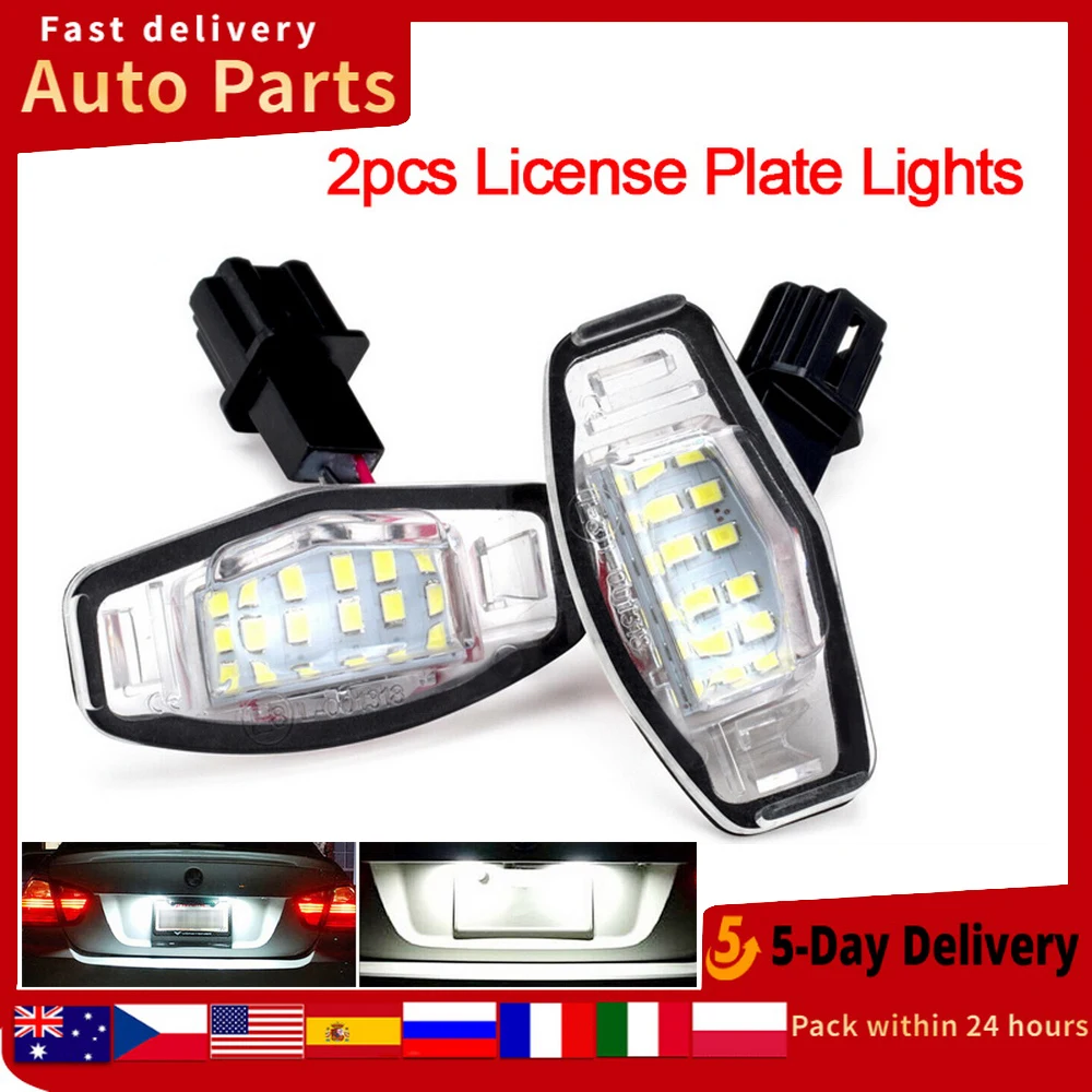 

Автомобильный светильник для номерного знака 69*34 мм 6000K 12 В, светодиодный светильник s 18SMD, светильник для Honda Acura, бесплатная доставка