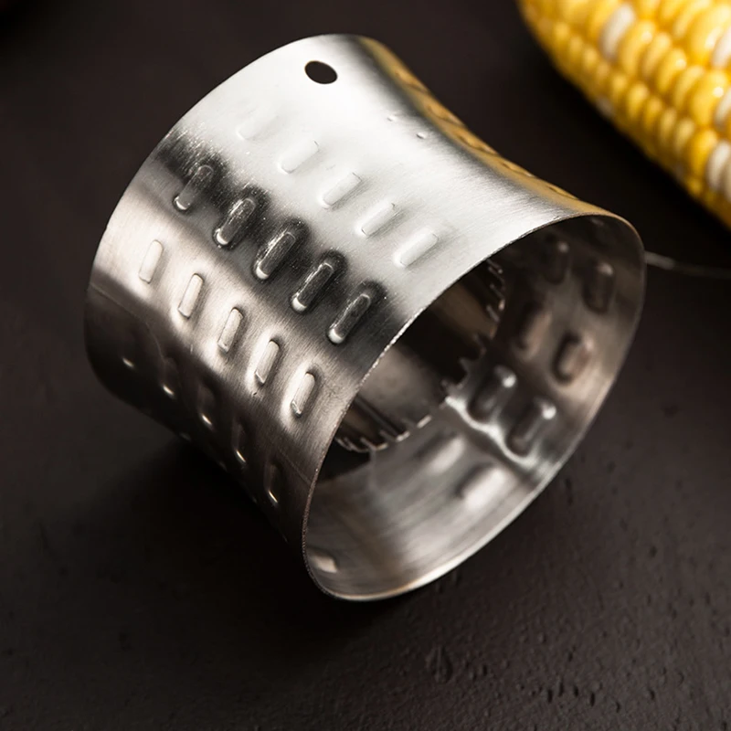 304 Stainless Steel Household Corn Planer Rotary Peeling Corn Thresher Practical Separator Kitchen Appliances Gadgets Durable