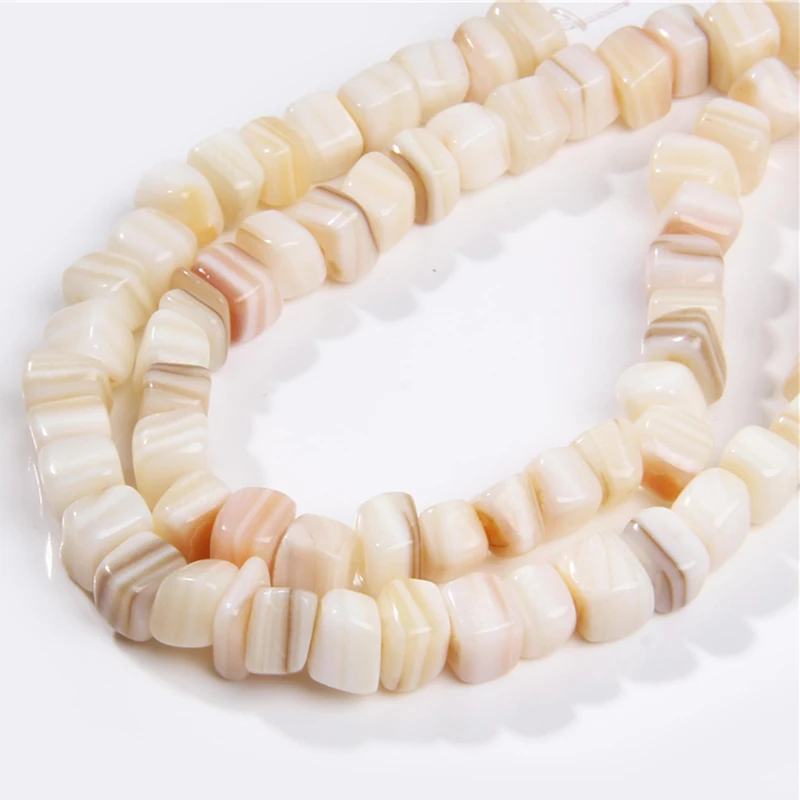 _ Нестандартные Квадратные бусины в виде ракушек оболочка Швабра россыпью 15