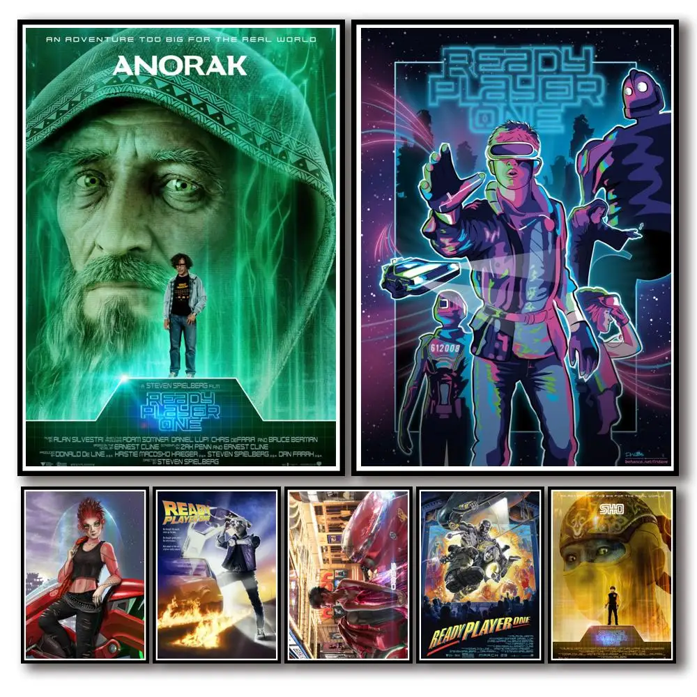 31 дизайн персонаж фильма Спилберга один плакат из белой бумаги наклейка для дома