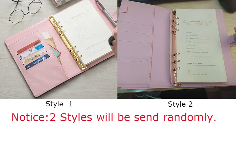 

A5 Notebook Loose-leaf High-grade Leather Cover Lattice Notebook&Journal Schedule Book Notebook Leather Case