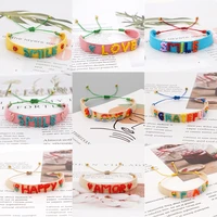 yd beaded woven handmade jewelry couple letter bracelet paired bracelets for couples handmade womens bracelet on hand