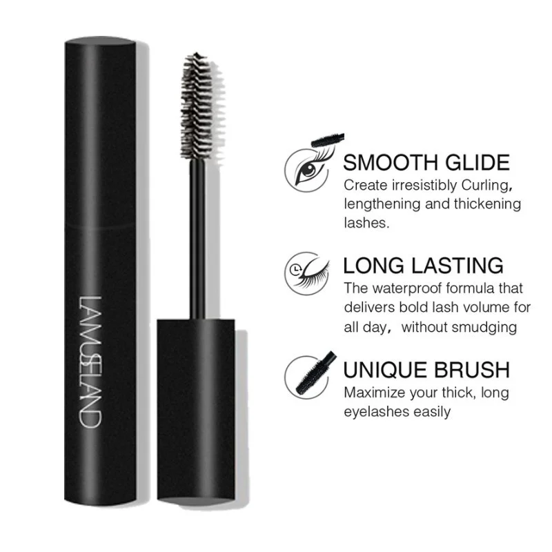 Удлиняющая Тушь для ресниц объемная быстросохнущая натуральная тушь с 3d