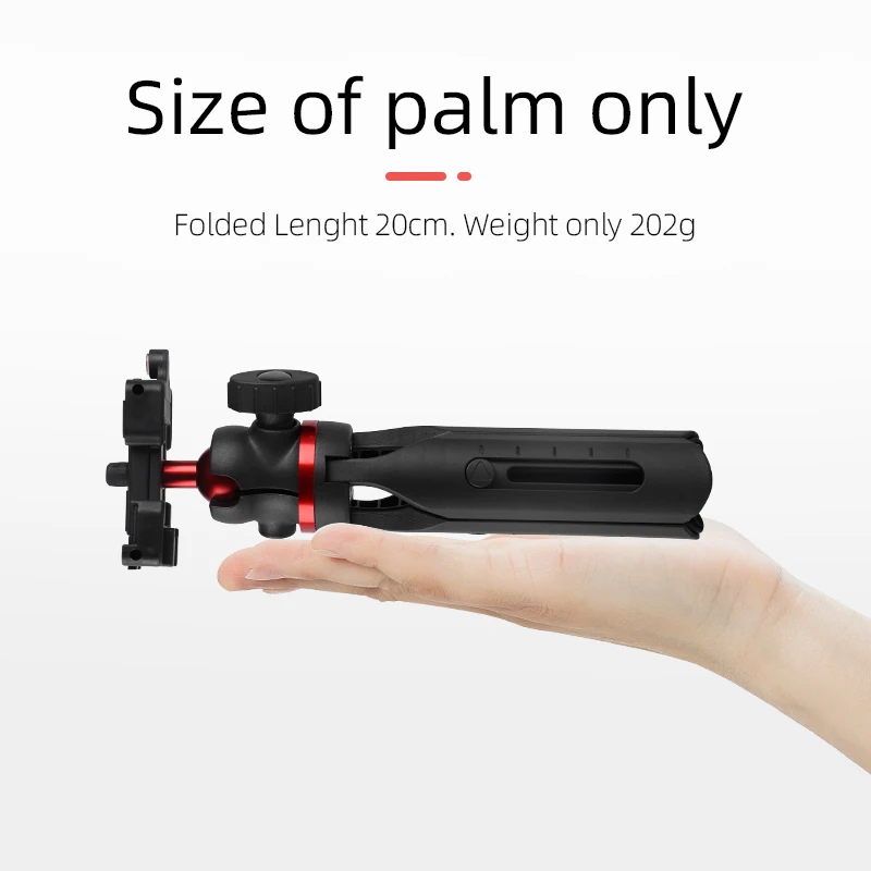 

Мини-штатив GIZOMOS GM2 2 в 1, настольная подставка и крепление для телефона, компактный дорожный штатив для камеры DSLR, GoPro, селфи-палка