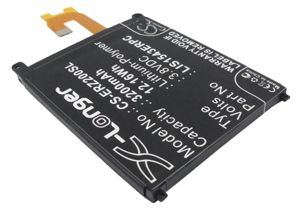 Аккумулятор cameron sino для SONY ERICSSON D6502 D6503 D6508 D6543 L50 L50u L50W Sirius Z2 3G LIS1543ERPC|Аккумуляторы