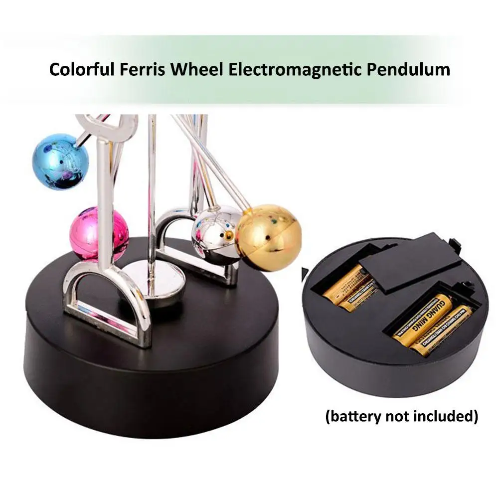 Newton Pendulum Balls Ferris Wheel Permanent Motion Meter Color Balance Ball Instrument For Home Desk Ornaments | Дом и сад