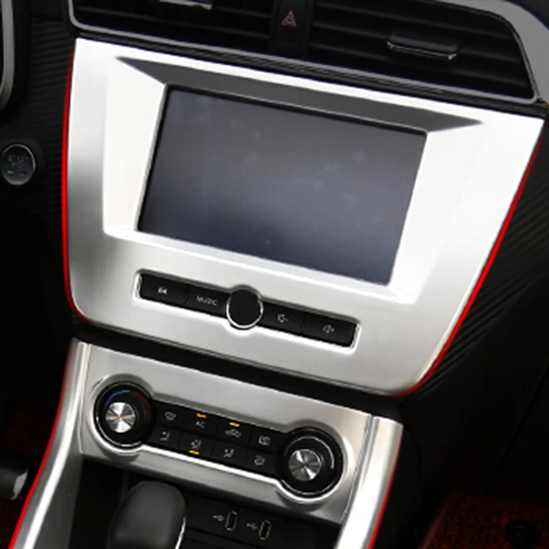

ABS Matte/Carbon Fibre For MG ZS 2018 Car navigation panel Cover Trim accessories Car Styling 1pcs