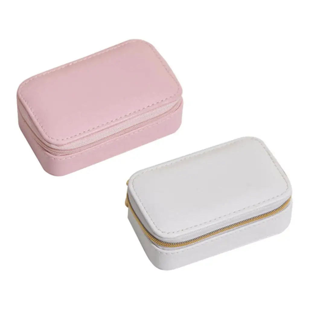 

Fashion Girl's Jewelry Box Leather Storage Case Bag, Multifunction