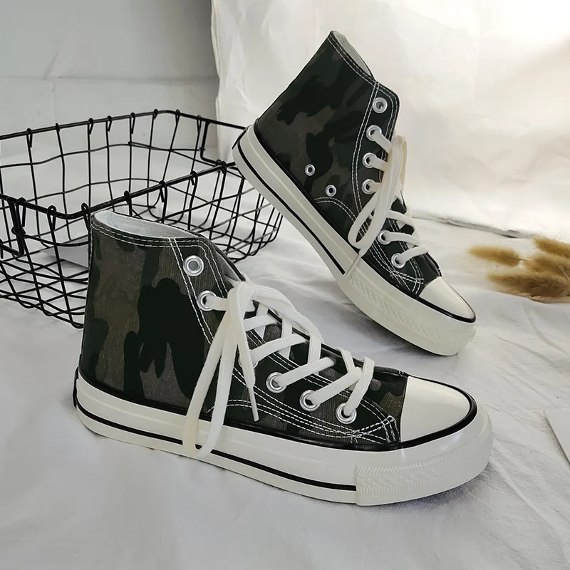 Men Casual Shoes High Top Mens Canvas For Woman Walking Fashion Flats Brand Students Sneakers 2020 New Spring Autumn | Обувь