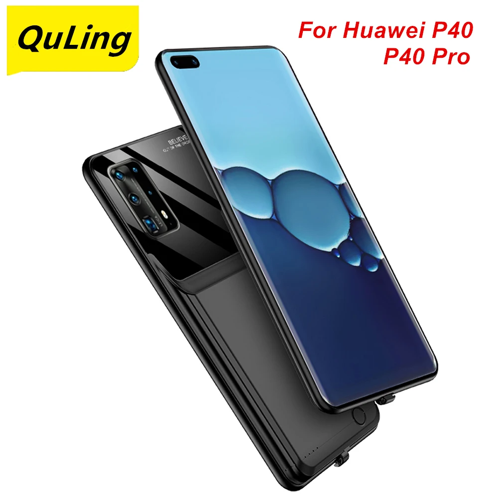 quling 10000 mah for huawei p10 plus p20 p20 pro p30 p30 pro p40 p40 pro battery case battery charger bank power case free global shipping