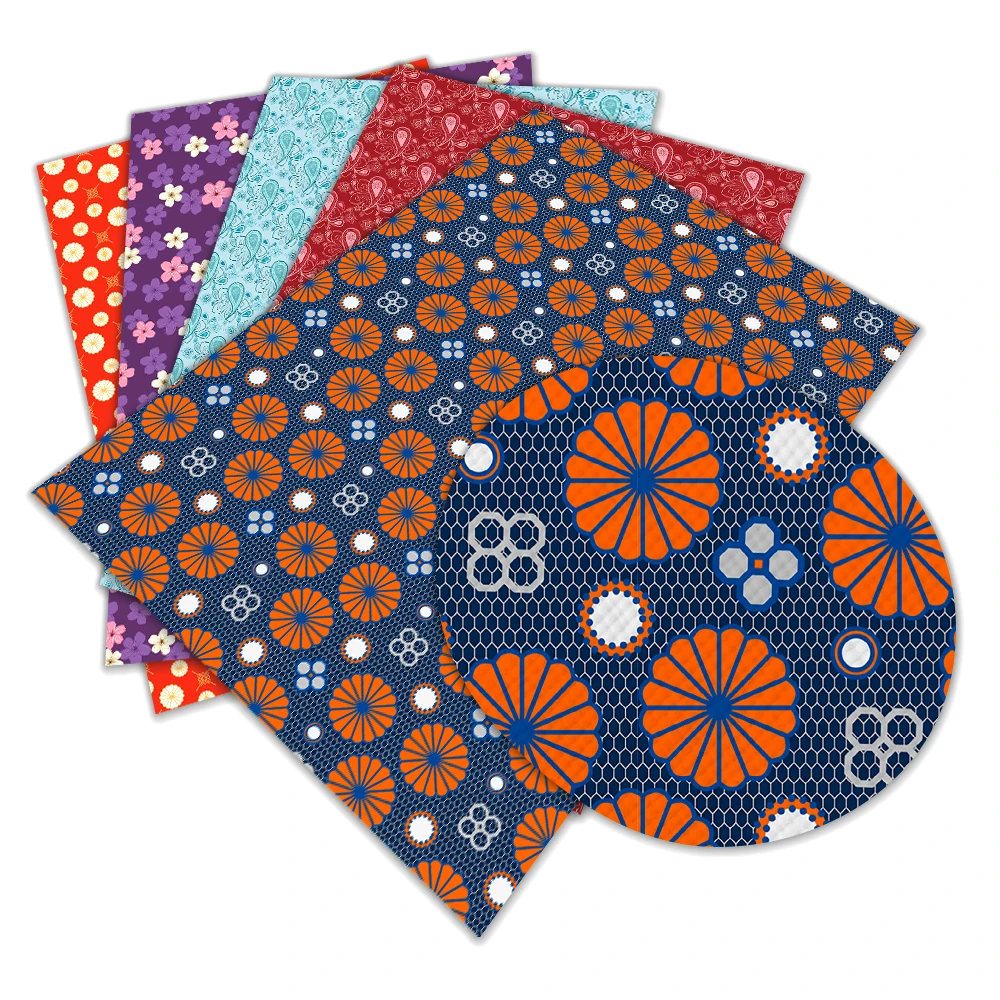 Новинка красивые простыни из искусственной кожи с японским цветочным принтом 30