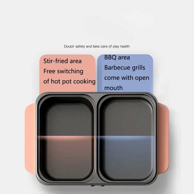 Мини-кастрюля для горячего барбекю гриль жарки одна кастрюля