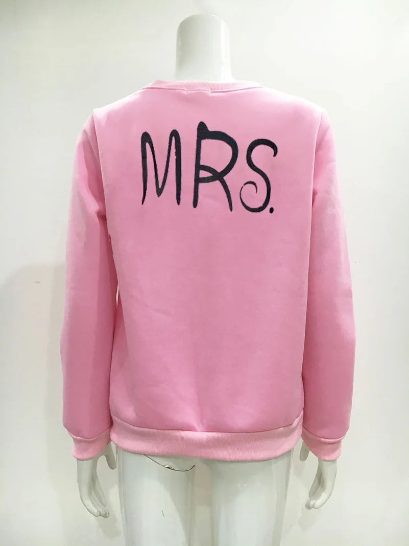 Letter Mr Mrs Hoodies Sweatshirts 2022 Women Casual Kawaii Harajuku Fashion Punk For Girls Clothing European Tops Korean