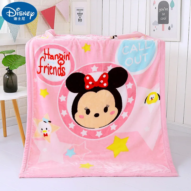 

100x140CM Coral Fleece Blanket Mickey Minnie blanket for Children on Bed Sofa Couch children girl woolen women blanket