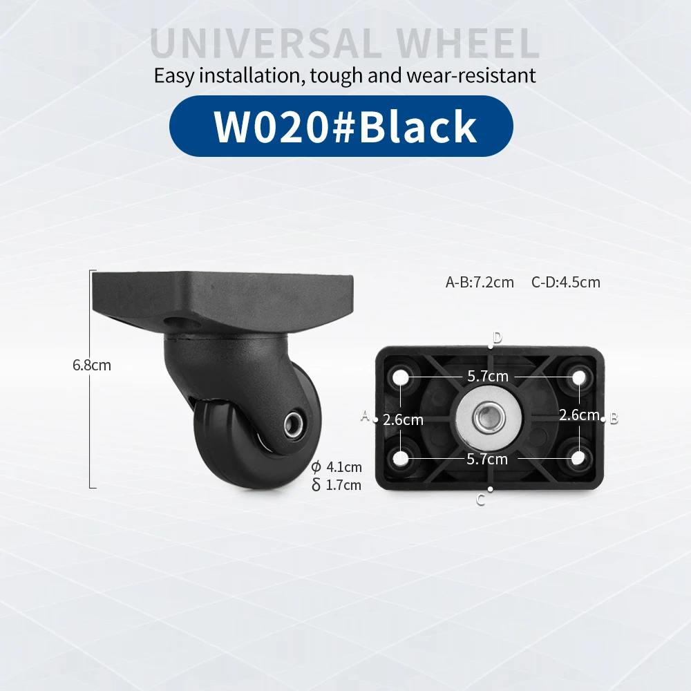 TANGYIPIN W020 Trolley suitcase wheel repair luggage password box universal replace accessories high-quality practical wheels