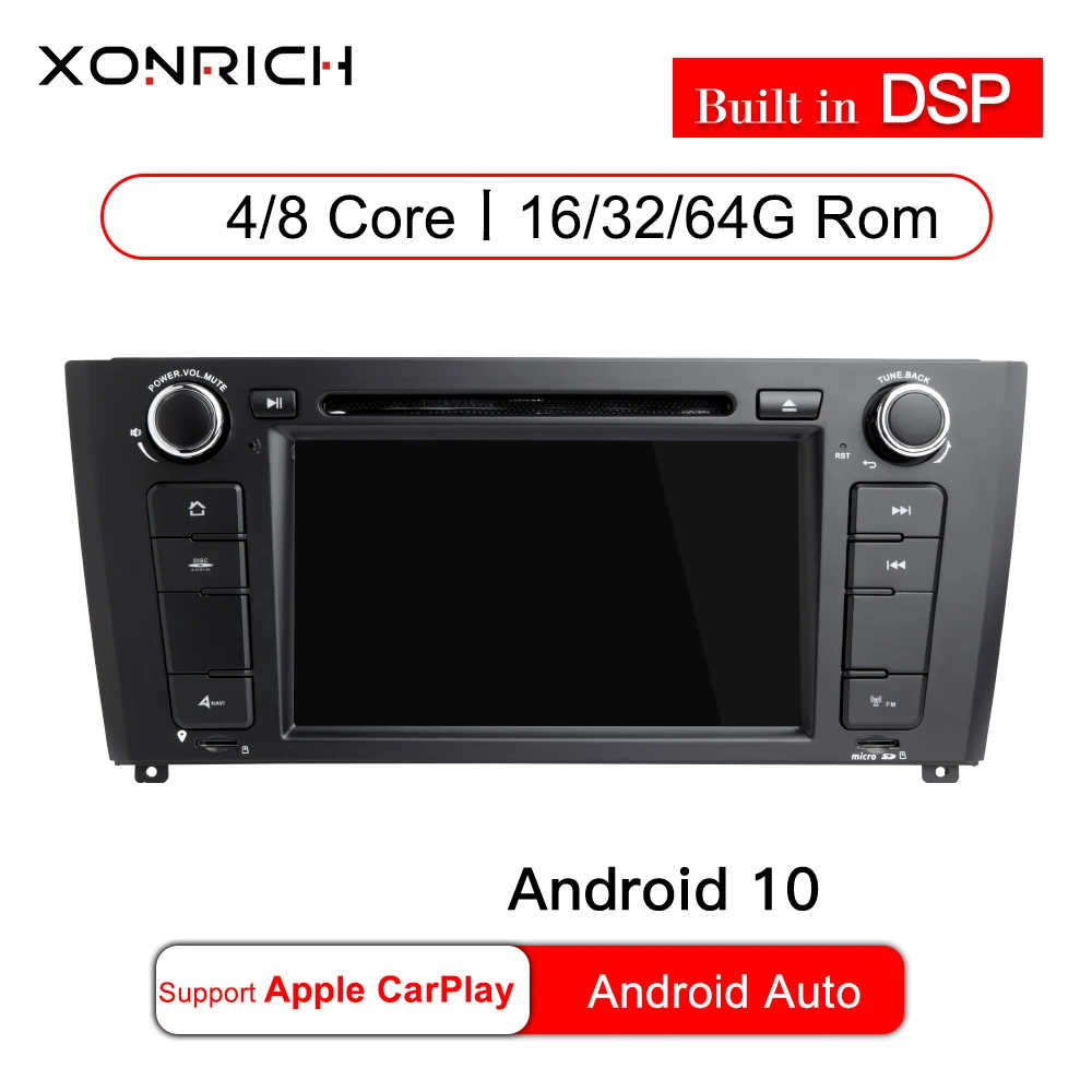 IPS DSP Авторадио 1 Din Android 10 автомобильный DVD-плеер для BMW E87 серия E88 E82 E81 I20