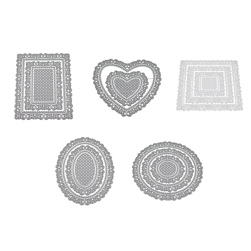 Круглая овальная квадратная прямоугольная рамка с квадратным сердечком