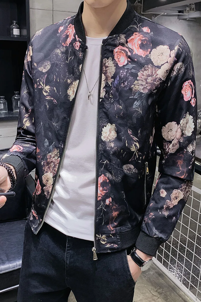 

baseball Vintage bomber men's spring 2020 fashion ball dress coat casual coat
